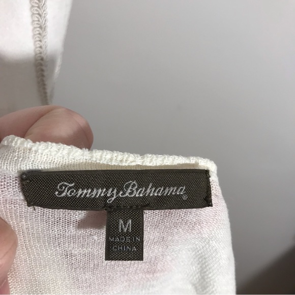 Tommy Bahama Linen White Cardigan - Picture 11 of 14